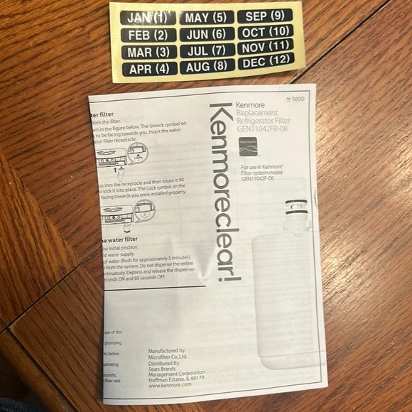 NWT⭐️KENMORE Lot of 2 PREMIUM Refrigerator FILTERS #46 9890 BRAND NEW in BOX!⭐️ - Picture 8 of 10